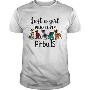 Just A Girl Who Loves Pitbulls Shirt
